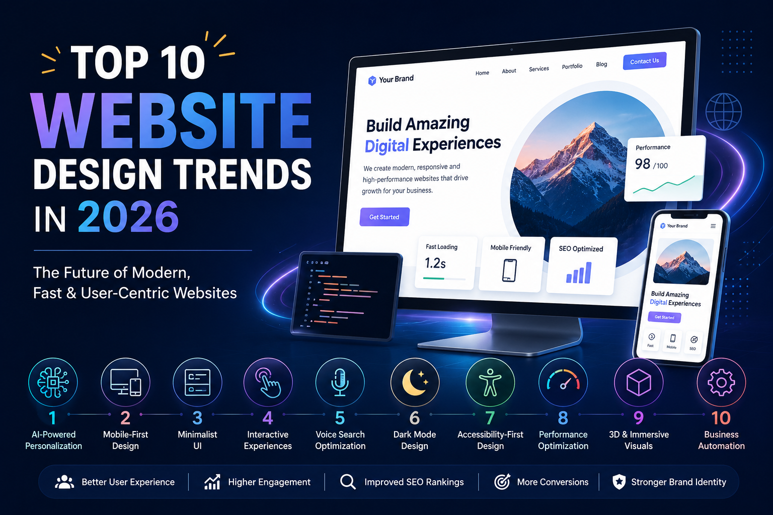 Top 10 Website Design Trends in 2026: The Future of Modern Business Websites
