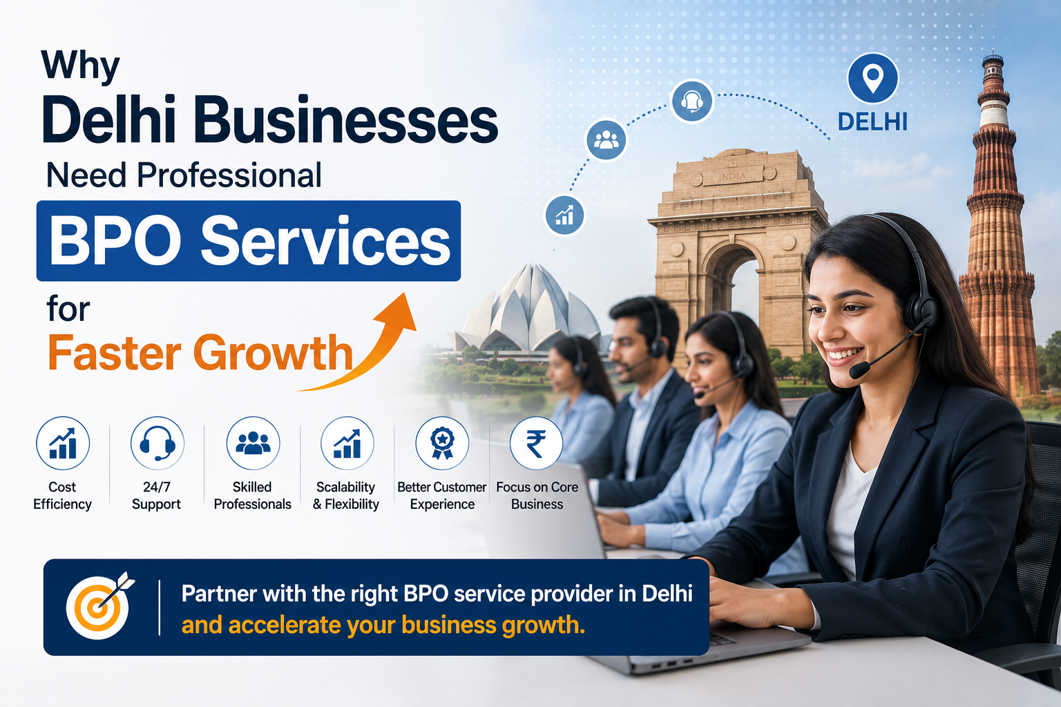 Why Delhi Businesses Need Professional BPO Services for Faster Growth